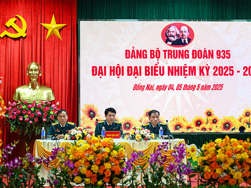 Đảng bộ Trung đoàn 935 tổ chức thành công Đại hội đại biểu nhiệm kỳ 2025-2030