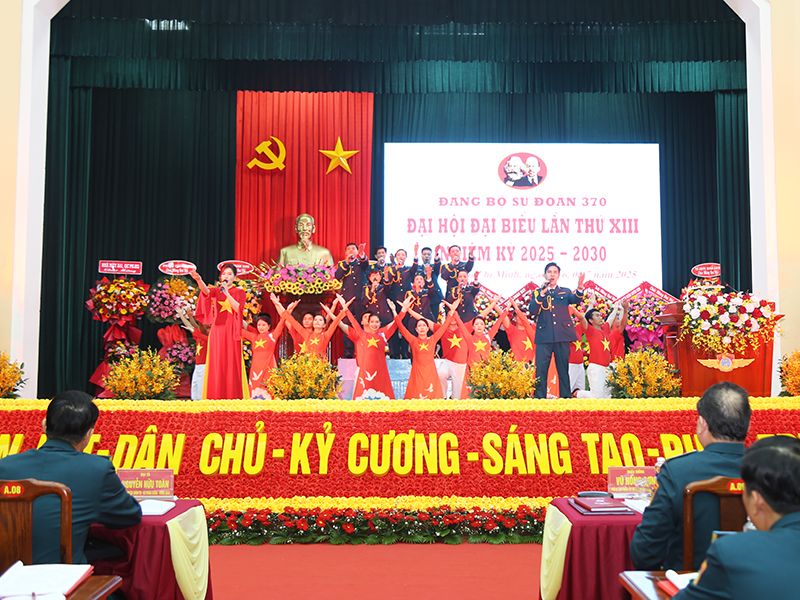Đảng bộ Sư đoàn 370 tổ chức thành công Đại hội Đại biểu lần thứ XIII, nhiệm kỳ 2025-2030