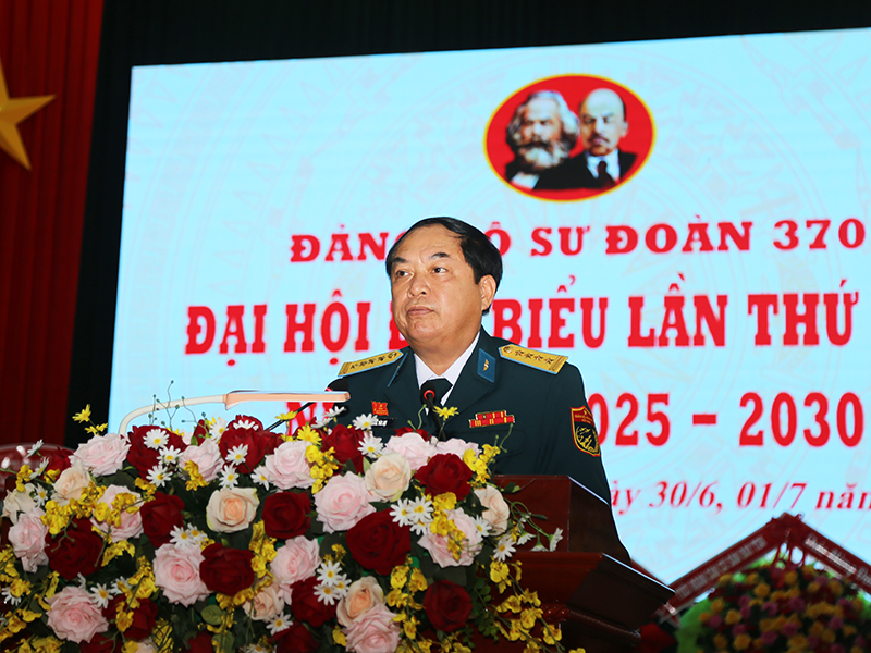 Đảng bộ Sư đoàn 370 tổ chức thành công Đại hội Đại biểu lần thứ XIII, nhiệm kỳ 2025-2030