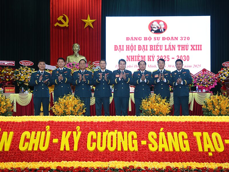 Đảng bộ Sư đoàn 370 tổ chức thành công Đại hội Đại biểu lần thứ XIII, nhiệm kỳ 2025-2030