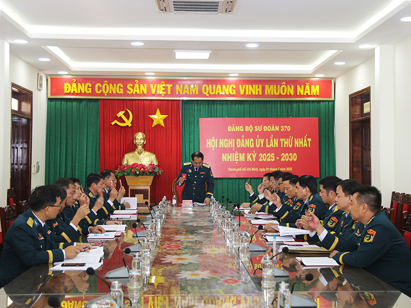 Đảng bộ Sư đoàn 370 tổ chức thành công Đại hội Đại biểu lần thứ XIII, nhiệm kỳ 2025-2030