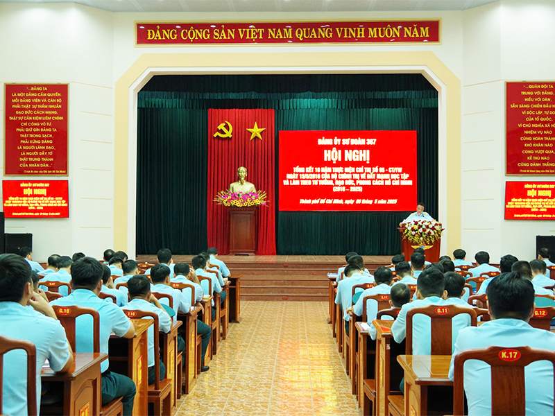 Đảng ủy Sư đoàn 367 tổng kết 10 năm thực hiện Chỉ thị 05 của Bộ Chính trị.