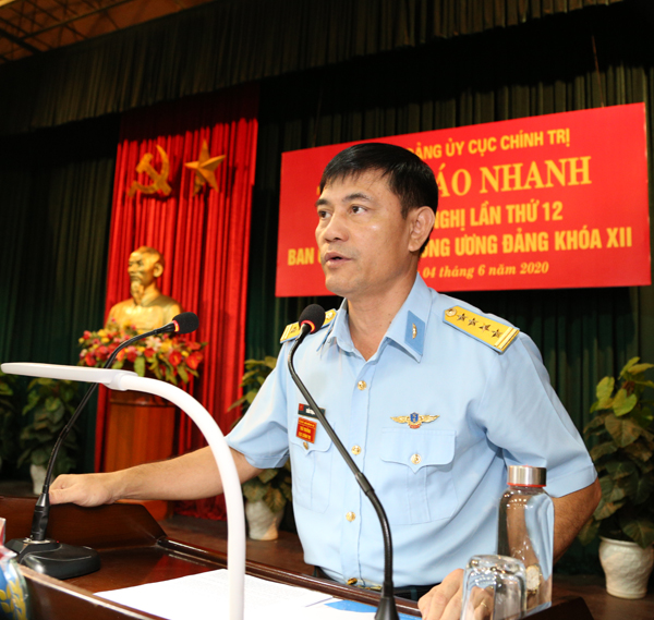 Cục Chính trị Quân chủng PK-KQ thông báo nhanh kết quả Hội nghị lần thứ 12 Ban chấp hành Trung ương Đảng khóa XII