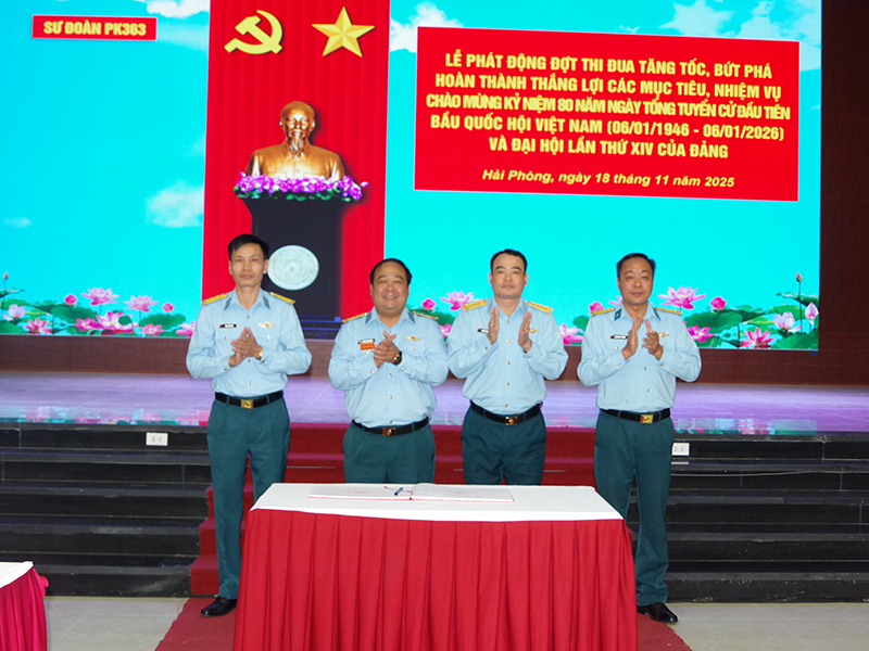 Các đơn vị phát động thi đua chào mừng kỷ niệm 80 năm Ngày Tổng tuyển cử đầu tiên bầu Quốc hội Việt Nam và Đại hội đại biểu toàn quốc lần thứ XIV của Đảng