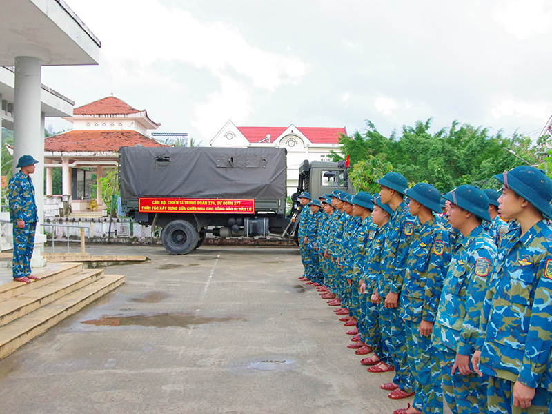 Sư đoàn 377 khởi công xây dựng nhà cho nhân dân vùng lũ tại tỉnh Đắk Lắk
