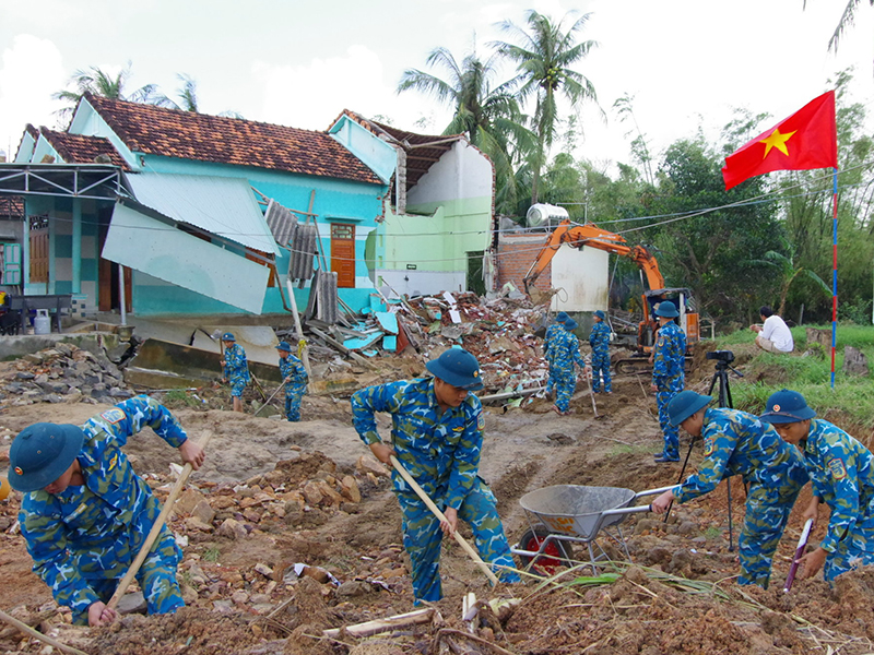 Sư đoàn 377 khởi công xây dựng nhà cho nhân dân vùng lũ tại tỉnh Đắk Lắk