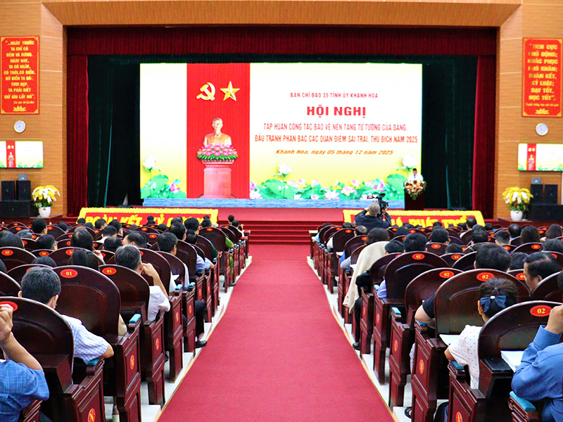 Trường Sĩ quan Không quân tham gia Hội nghị tập huấn công tác bảo vệ nền tảng tư tưởng của Đảng năm 2025