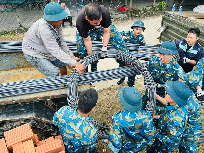 Sư đoàn 372 khởi công xây dựng nhà cho nhân dân vùng lũ tại tỉnh Đắk Lắk