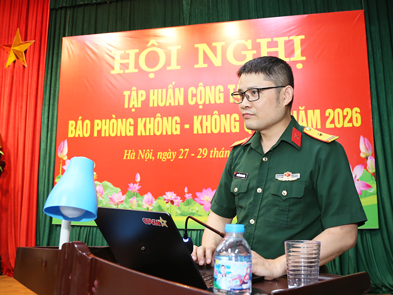 Cục Ch&iacute;nh trị Qu&acirc;n chủng Ph&ograve;ng kh&ocirc;ng - Kh&ocirc;ng qu&acirc;n bế mạc Hội nghị tập huấn cộng t&aacute;c vi&ecirc;n B&aacute;o Ph&ograve;ng kh&ocirc;ng - Kh&ocirc;ng qu&acirc;n năm 2026