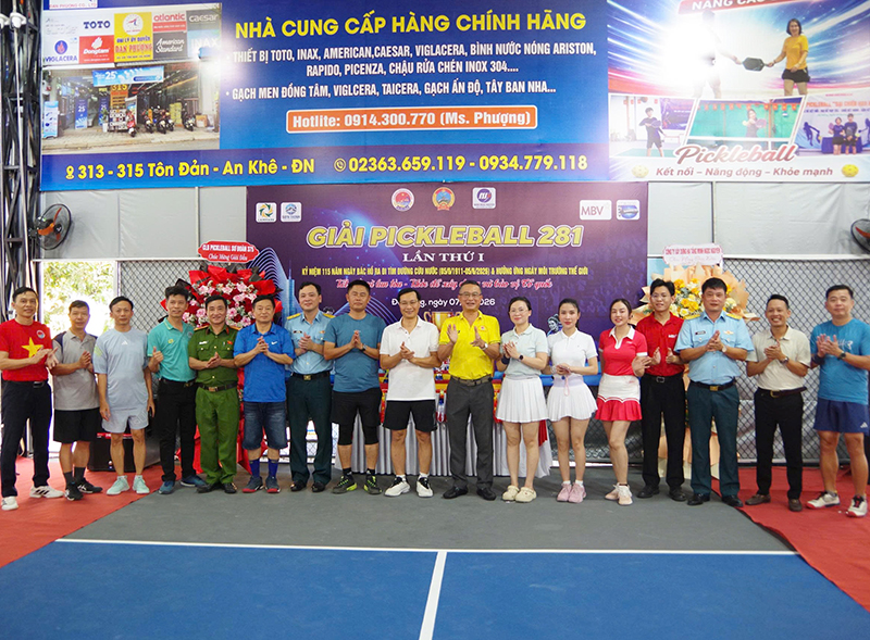 Sư đo&agrave;n 375 tổ chức giải pickleball lần thứ I năm 2026