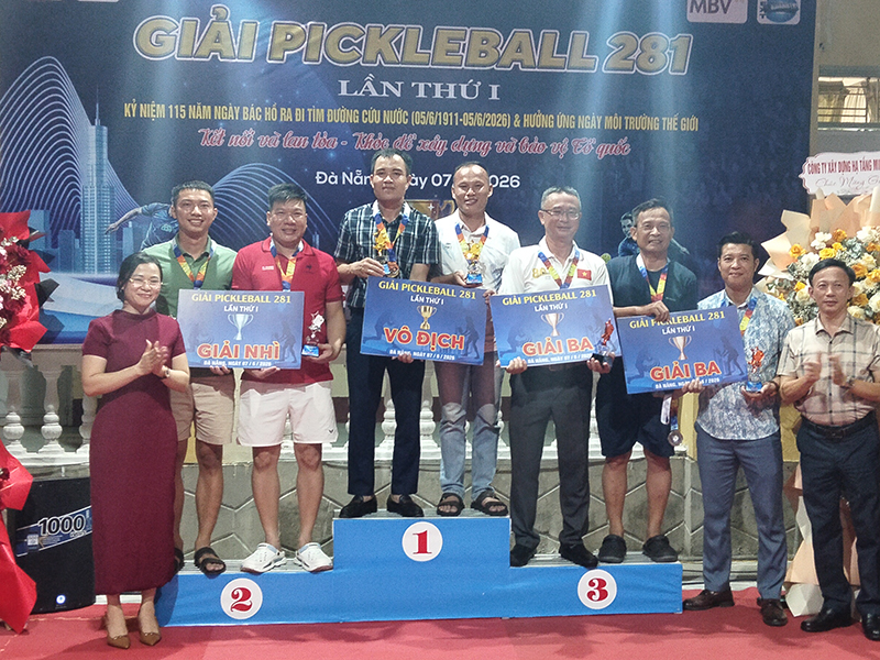 Sư đo&agrave;n 375 tổ chức giải pickleball lần thứ I năm 2026