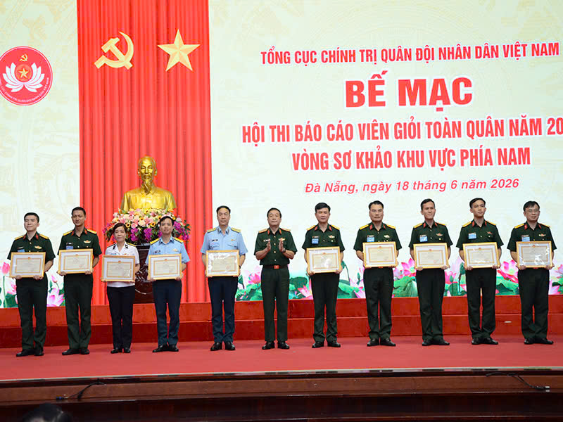 Quân chủng Phòng không - Không quân đạt giải cao trong Hội thi báo cáo viên giỏi cấp toàn quân năm 2026, vòng sơ khảo khu vực phía Nam