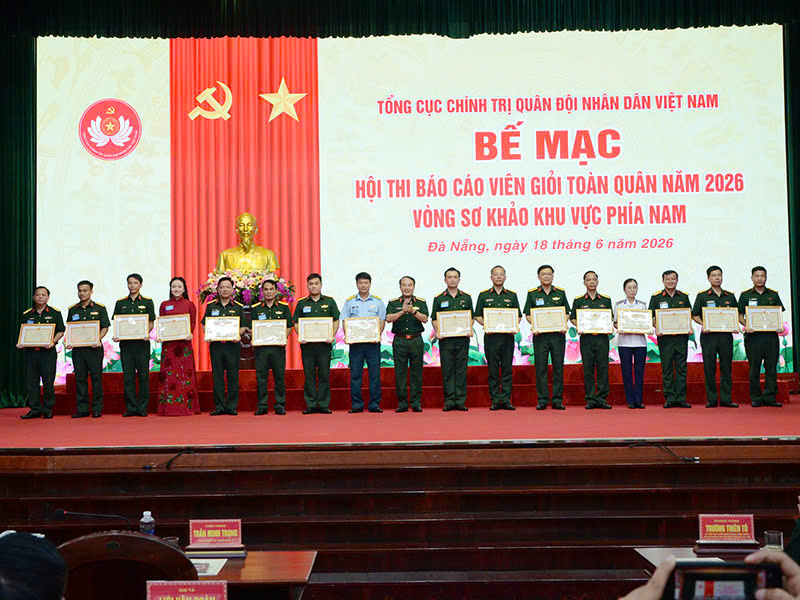 Quân chủng Phòng không - Không quân đạt giải cao trong Hội thi báo cáo viên giỏi cấp toàn quân năm 2026, vòng sơ khảo khu vực phía Nam