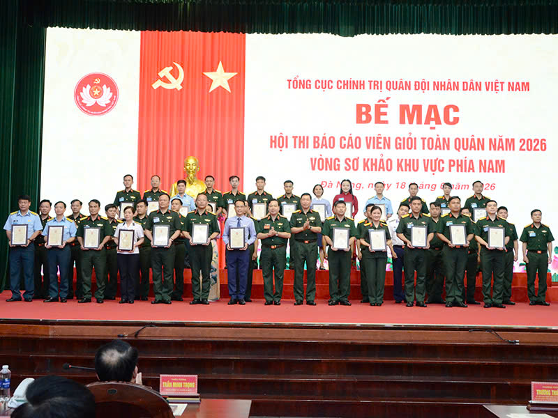 Quân chủng Phòng không - Không quân đạt giải cao trong Hội thi báo cáo viên giỏi cấp toàn quân năm 2026, vòng sơ khảo khu vực phía Nam