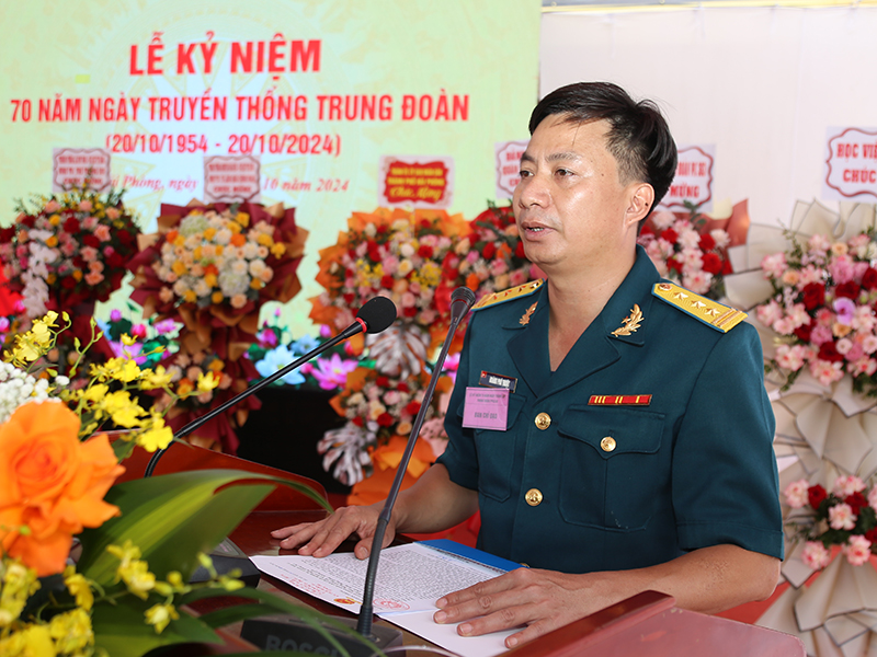 Trung đoàn 240 tổ chức Lễ kỷ niệm 70 năm Ngày truyền thống