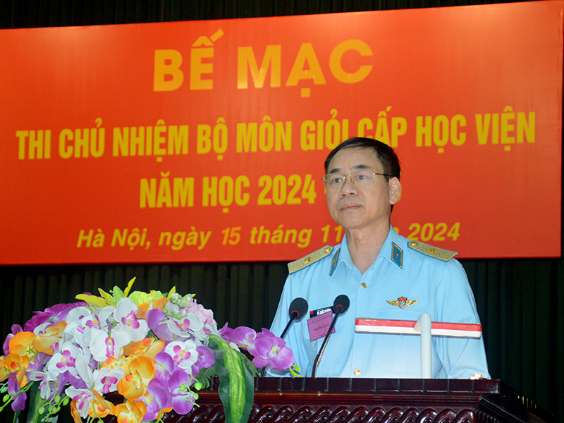 Học viện Phòng không - Không quân tổ chức thi Chủ nhiệm Bộ môn giỏi năm học 2024-2025