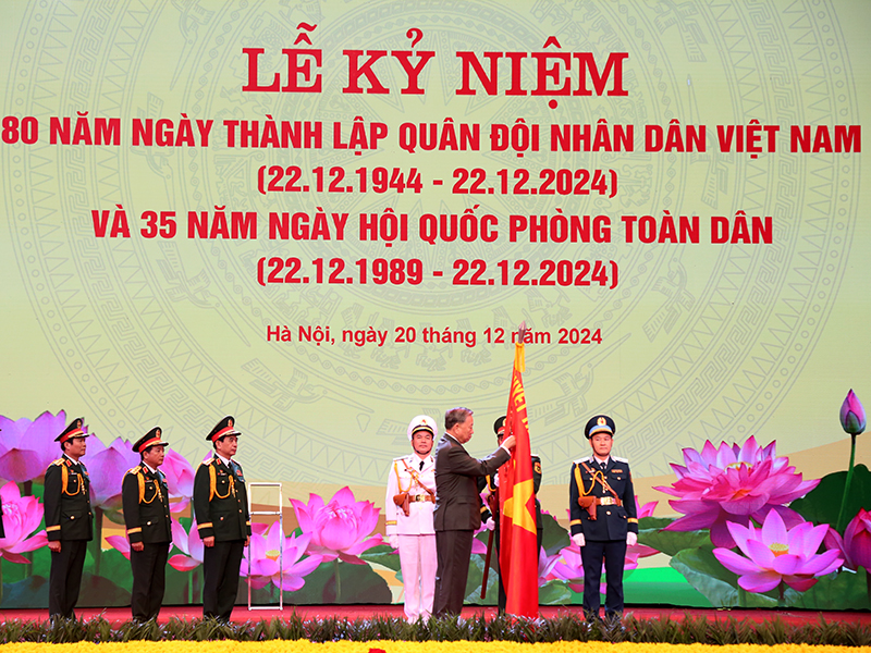 Lễ kỷ niệm 80 năm Ngày thành lập Quân đội nhân dân Việt Nam (22-12-1944/22-12-2024) và 35 năm Ngày hội Quốc phòng toàn dân (22-12-1989/22-12-2024)