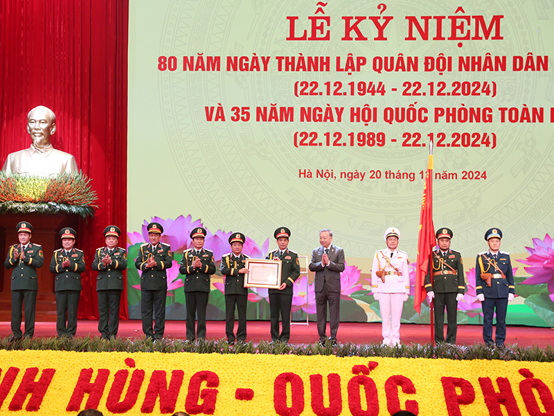 Lễ kỷ niệm 80 năm Ngày thành lập Quân đội nhân dân Việt Nam (22-12-1944/22-12-2024) và 35 năm Ngày hội Quốc phòng toàn dân (22-12-1989/22-12-2024)