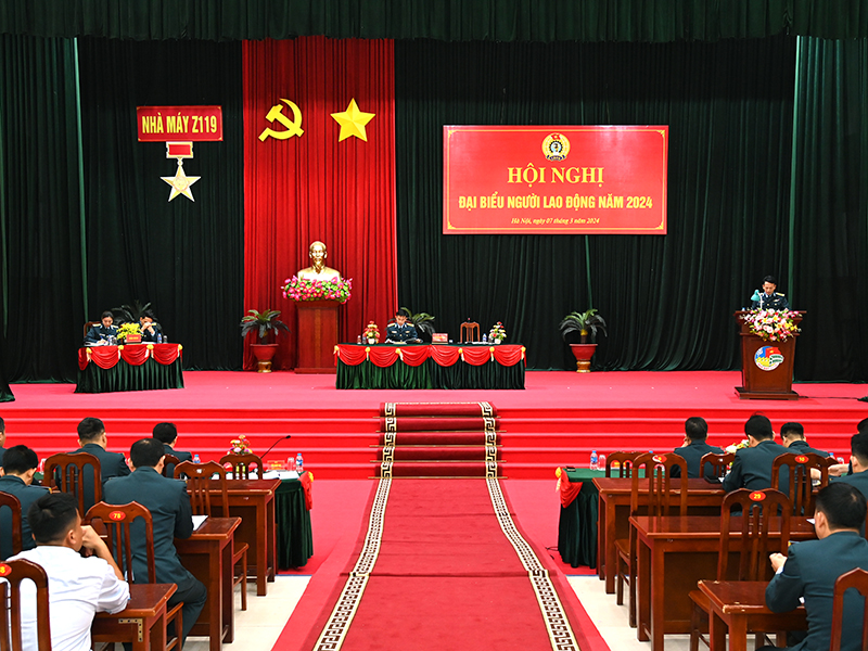 Công đoàn cơ sở Nhà máy Z119 tổ chức Hội nghị đại biểu Người lao động năm 2024