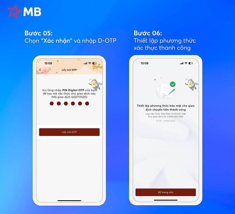 App MBBank: Xác thực khuôn mặt, an tâm chuyển tiền