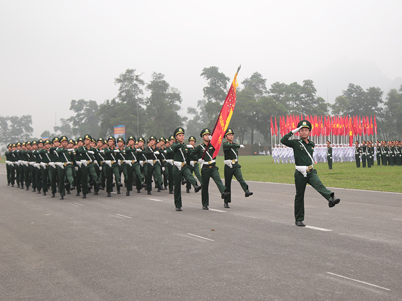 Hợp luyện các lực lượng vũ trang tham gia diễu binh, diễu hành kỷ niệm 70 năm Chiến thắng Điện Biên Phủ