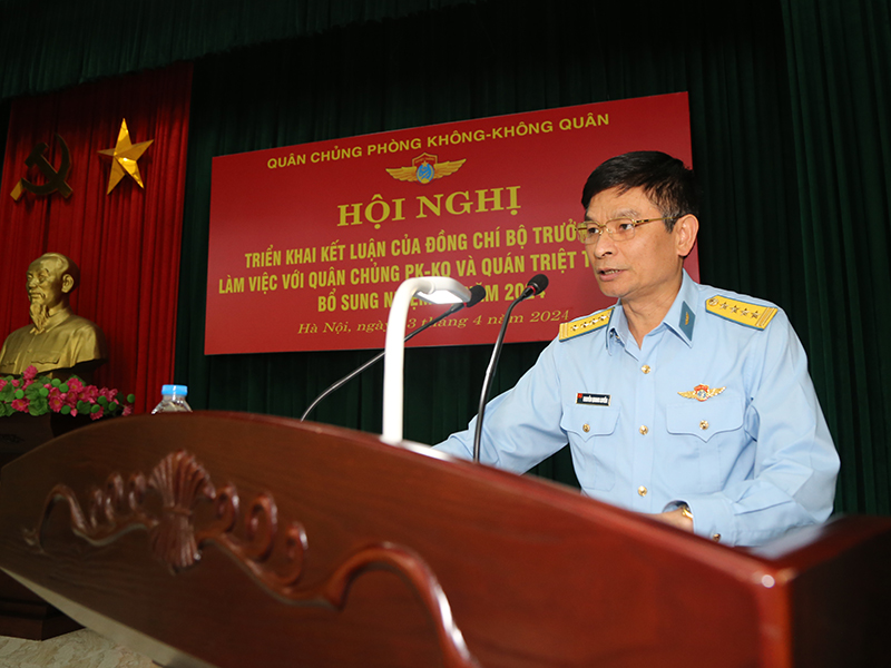 Quân chủng Phòng không - Không quân tổ chức Hội nghị triển khai Kết luận của Bộ trưởng Bộ Quốc phòng