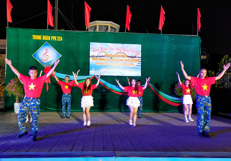 Trung đoàn 224 tổ chức Liên hoan Văn nghệ quần chúng; hát ru, hát dân ca năm 2024