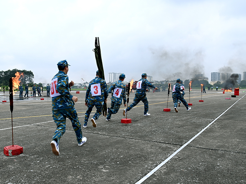 Quân chủng Phòng không - Không quân tổ chức Khai mạc Hội thao Phòng cháy, chữa cháy năm 2024