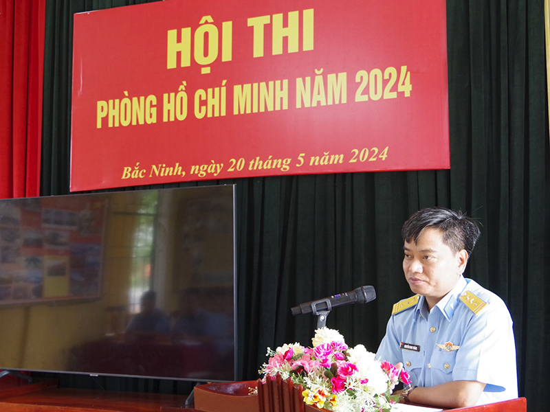 Sư đoàn 365 tổ chức Hội thi Phòng Hồ Chí Minh năm 2024