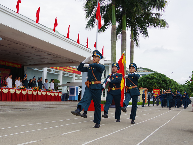 Các đơn vị trong Quân chủng Phòng không - Không quân tổ chức Lễ tuyên thệ chiến sĩ mới năm 2024