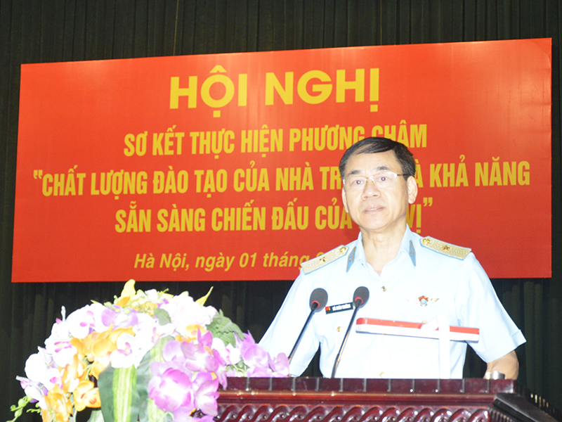 Học viện PK-KQ sơ kết thực hiện phương châm “Chất lượng đào tạo của nhà trường là khả năng sẵn sàng chiến đấu của đơn vị”