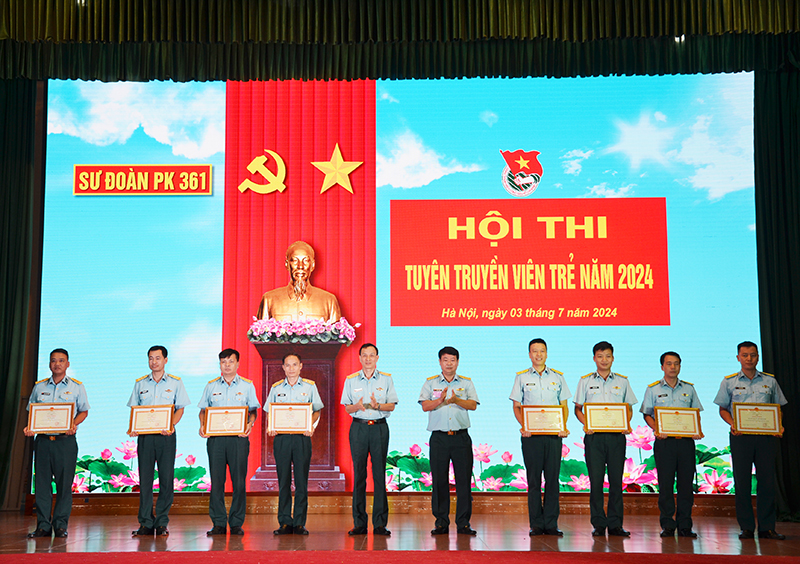 Sư đoàn 361 tổ chức Hội thi tuyên truyền viên trẻ năm 2024