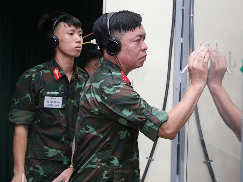 “Sát hạch” toàn diện, nâng cao trình độ kíp chiến đấu sở chỉ huy Lữ đoàn Phòng không