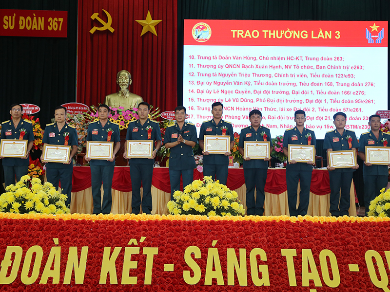 Thi đua tạo động lực thúc đẩy hoàn thành tốt nhiệm vụ sẵn sàng chiến đấu, quản lý vùng trời