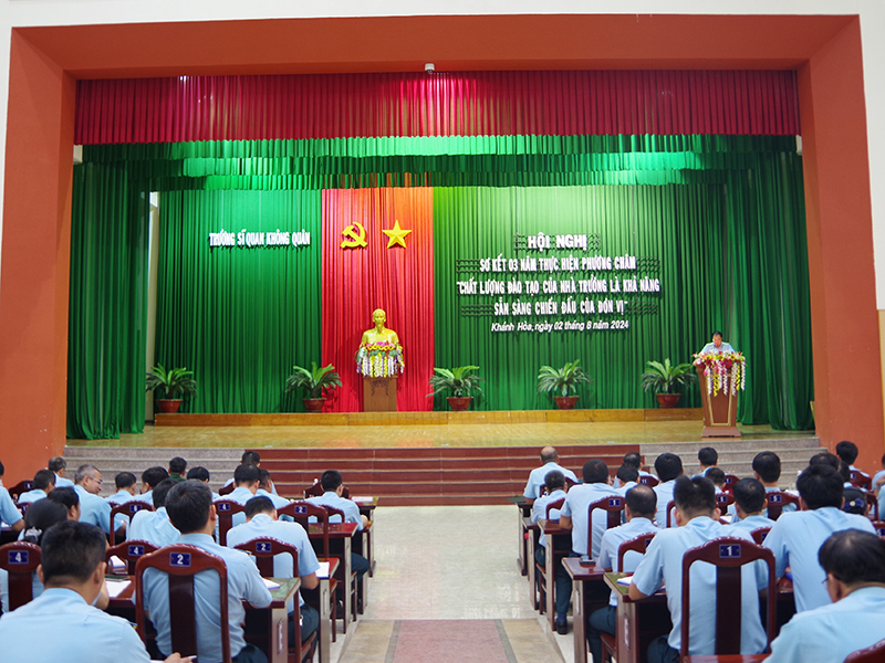 Trường Sĩ quan Không quân tổ chức Hội nghị sơ kết 3 năm thực hiện phương châm “Chất lượng đào tạo của nhà trường là khả năng sẵn sàng chiến đấu của đơn vị”