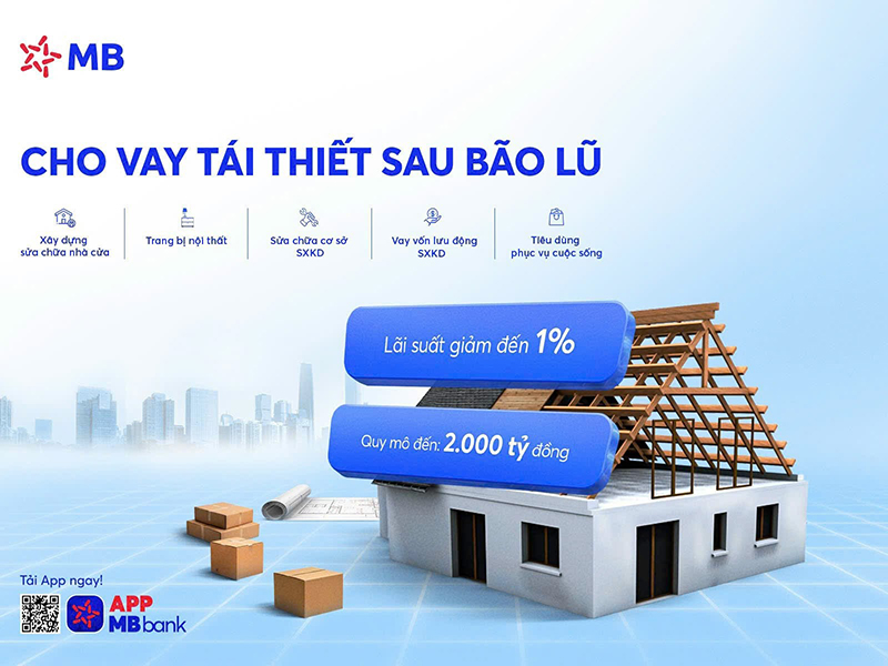 MB ủng hộ hơn 14 tỷ đồng cho đồng bào ảnh hưởng bởi bão lũ