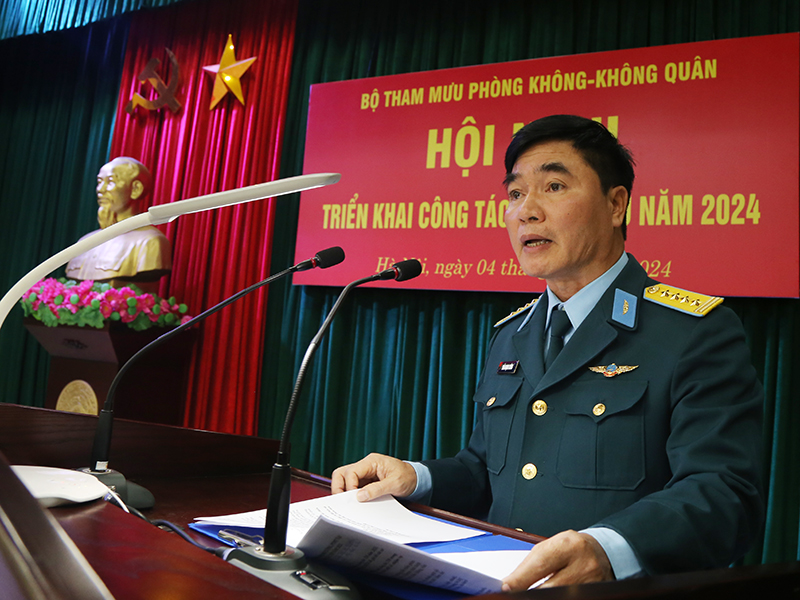 Bộ Tham mưu Quân chủng PK-KQ triển khai công tác Tham mưu năm 2024