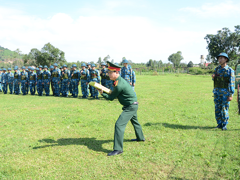 Cục Quân huấn kiểm tra công tác chuẩn bị huấn luyện chiến sĩ mới tại Tiểu đoàn huấn luyện chiến sĩ mới, Sư đoàn 375