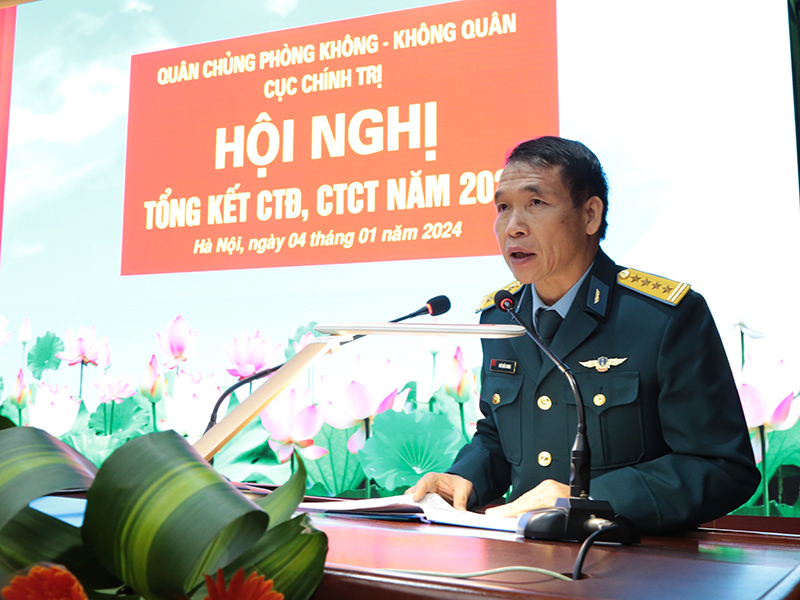 Cục Chính trị Quân chủng PK-KQ tổ chức Hội nghị tổng kết CTĐ, CTCT năm 2023