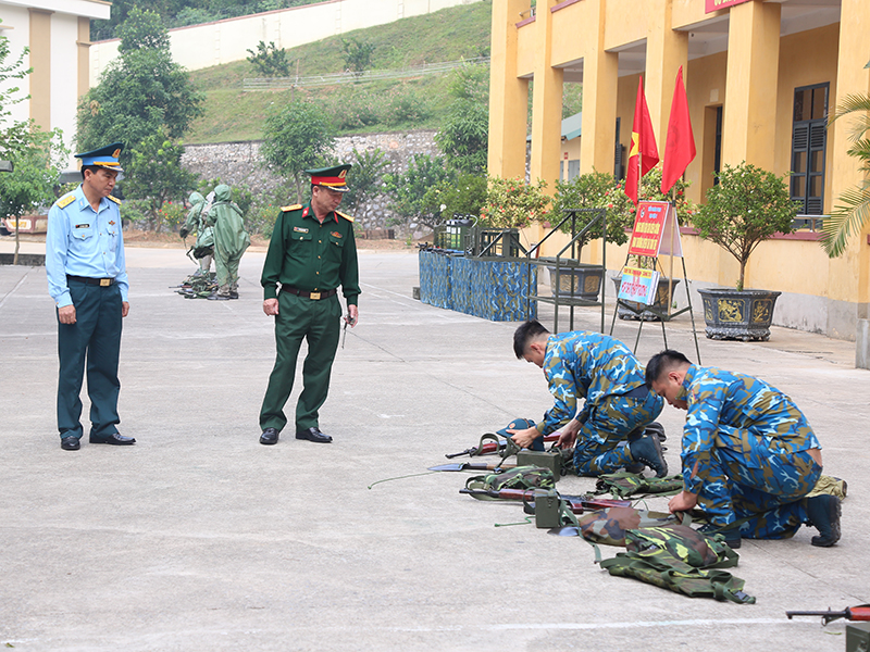 Binh chủng Hóa học kiểm tra công tác phòng hóa năm 2024 tại Tiểu đoàn Phòng hóa 23, Bộ Tham mưu Phòng không - Không quân