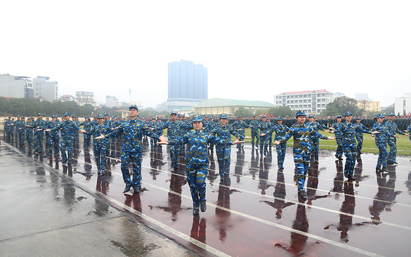 Khối cơ quan Quân chủng Phòng không - Không quân tổ chức Lễ ra quân huấn luyện năm 2024