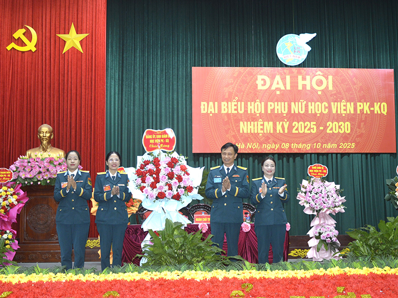 Hội Phụ nữ Học viện Phòng không - Không quân tổ chức Đại hội đại biểu nhiệm kỳ 2025 - 2030