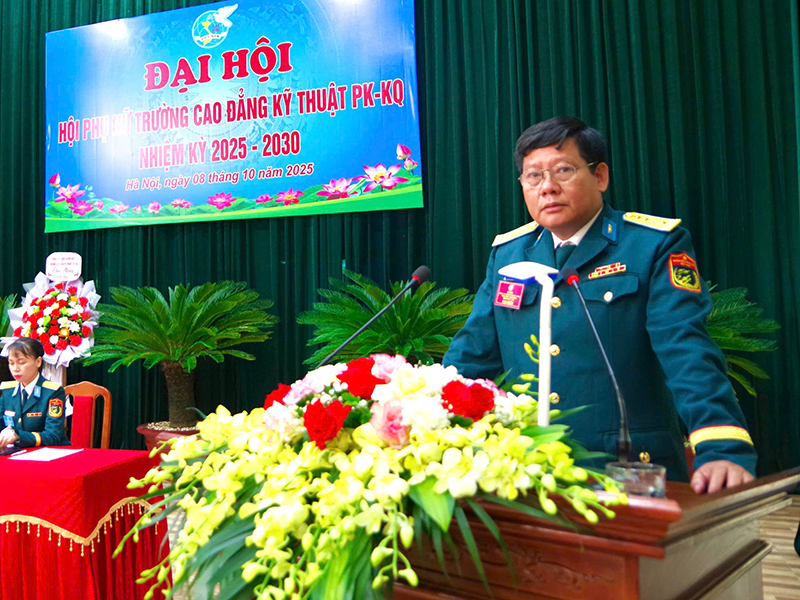 Hội Phụ nữ Trường Cao đẳng Kỹ thuật Phòng không - Không quân tổ chức Đại hội nhiệm kỳ 2025 - 2030