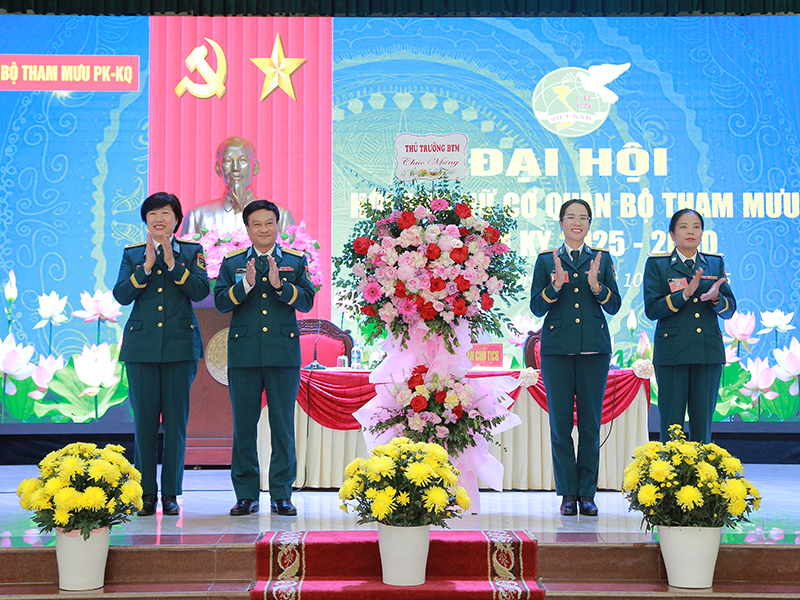 Hội Phụ nữ cơ quan Bộ Tham mưu Quân chủng Phòng không - Không quân tổ chức Đại hội nhiệm kỳ 2025 - 2030