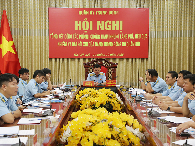 Quân ủy Trung ương tổ chức Hội nghị tổng kết công tác phòng, chống tham nhũng lãng phí, tiêu cực nhiệm kỳ Đại hội XIII của Đảng trong Quân đội