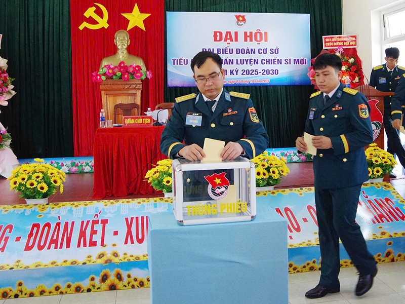 Đoàn cơ sở Tiểu đoàn huấn luyện chiến sĩ mới, Sư đoàn 375 tổ chức Đại hội đại biểu nhiệm kỳ 2025 - 2030