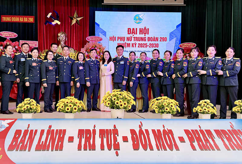 Đại hội Hội Phụ nữ Trung đoàn 290 nhiệm kỳ 2025 - 2030