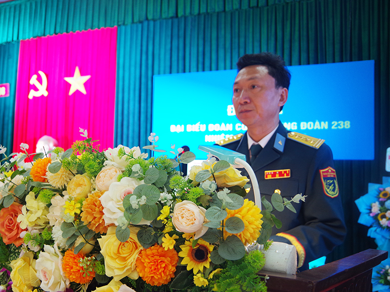 Đoàn cơ sở Trung đoàn 238 tổ chức Đại hội đại biểu Đoàn cơ sở nhiệm kỳ 2025 - 2030