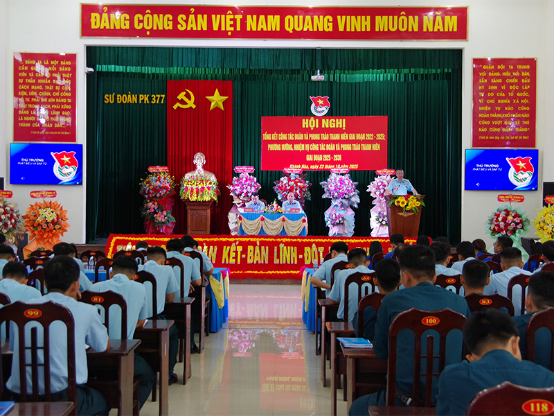 Sư đoàn 377 tổng kết công tác Đoàn và phong trào thanh niên giai đoạn 2022-2025