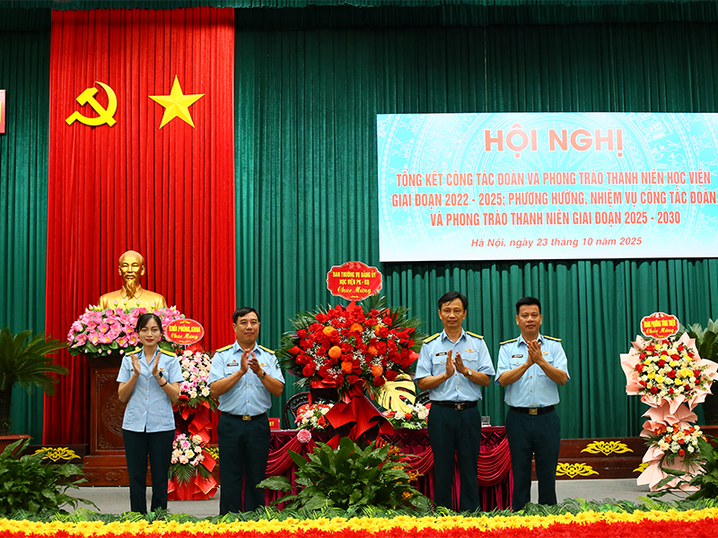 Học viện Phòng không - Không quân tổng kết công tác Đoàn và phong trào thanh niên giai đoạn 2022-2025